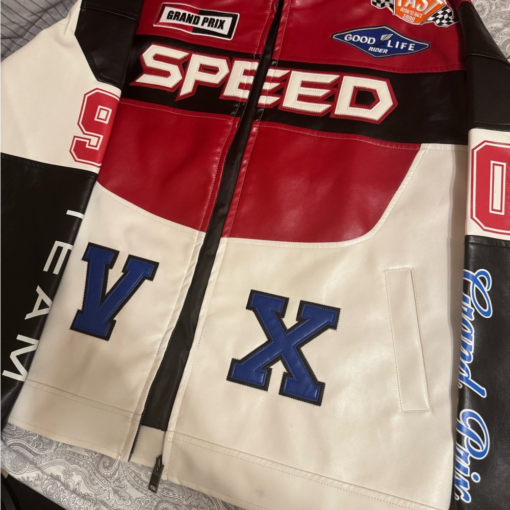 Aspeed Multicolor Racing Bomber Jacket